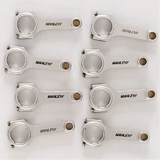 Manley Connecting Rod Set 14054-8; H-Beam 6 in. Bushed, ARP8740, 2.1 in. for SBC