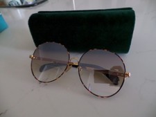 New Latest CYNTHIA ROWLEY Haze oval sunglasses 6 15 Havana Amber handcrafted