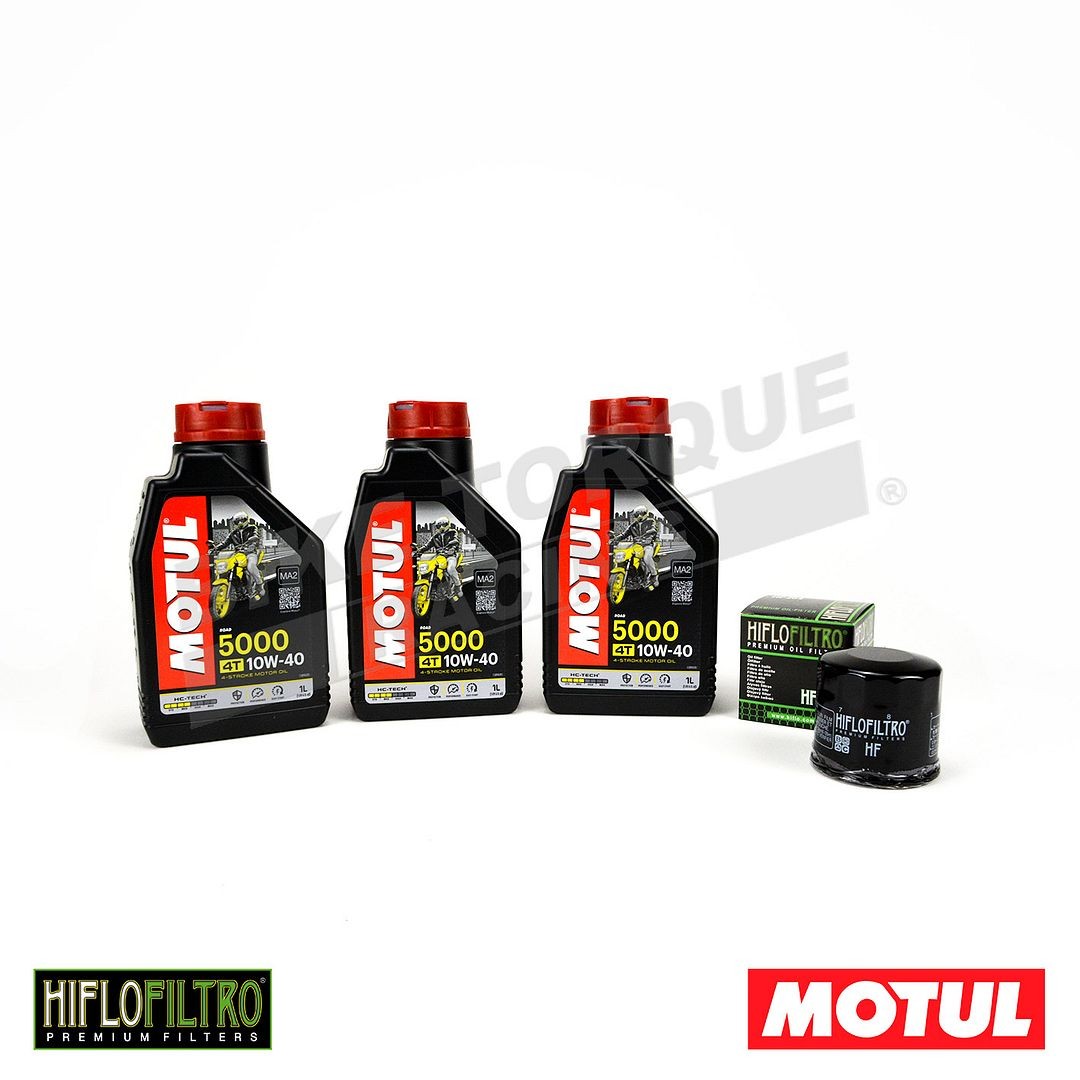 Motul 5000 10W40 3L 4 Stroke Oil and Filter Aprilia 650 ie Pegaso Trail 2006-08