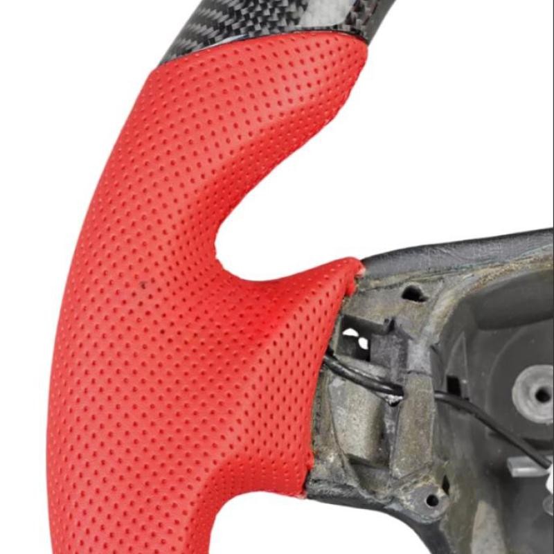 For Maserati GranTurismo GT 2008-2018 2019 Real Carbon Fiber LED Steering Wheel