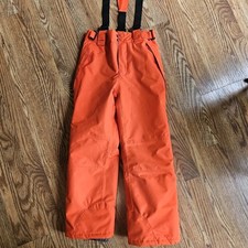 Arctic Quest Insulated Neon Orange Kids Hunting Snow Ski Pants Child  s 9-10