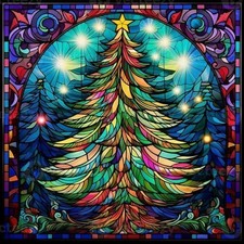 Christmas Tree Diamond Art Kits for 12 inches x 12 inches,