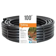 Poly Drip Irrigation Tubing 1/2 in. (0.700 OD) 100 ft. Length, 60 Psi, 1 Coil