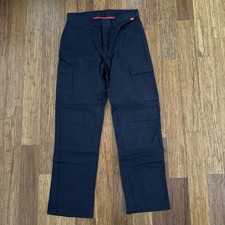 BULWARK IQ SERIES FR LIGHTWEIGHT CARGO PANTS MENS 30X31 BLUE COTTON NWOT