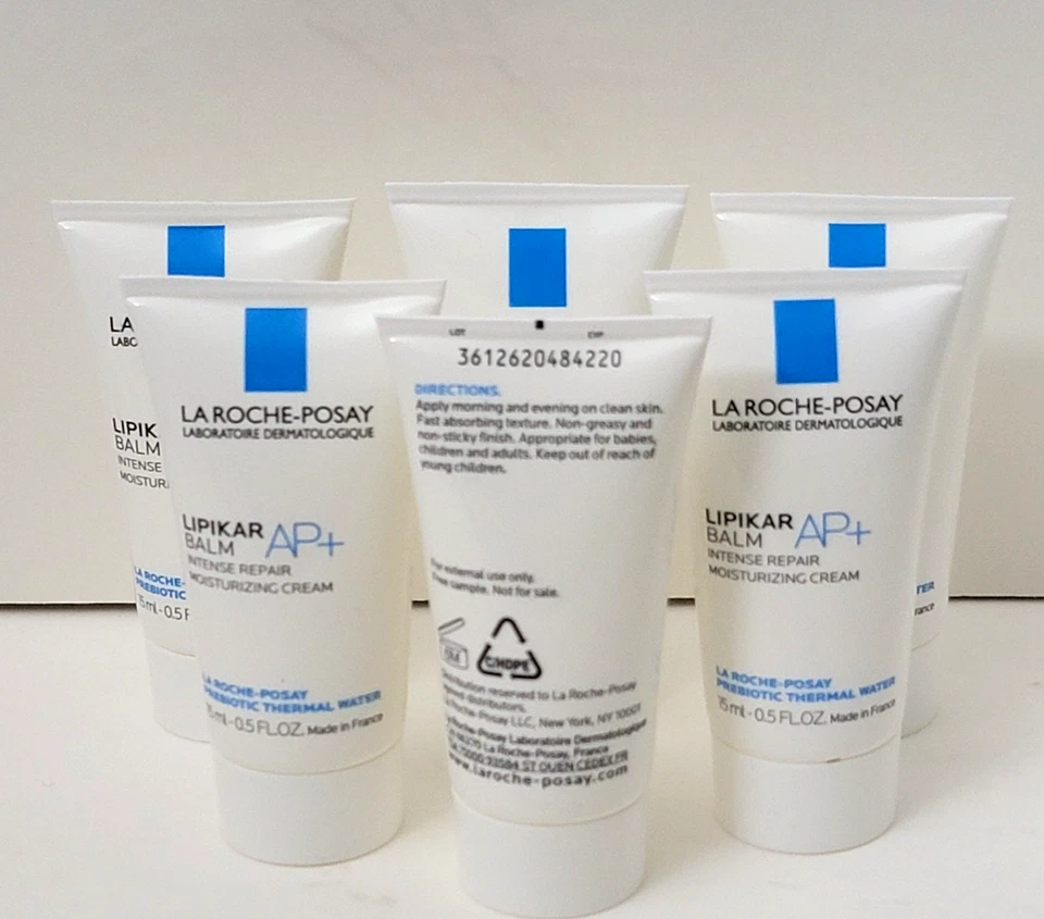 6 pk LA ROCHE-POSAY LIPIKAR BALM AP+ Intense Repair Moisturizing Cream 0.5 oz - Image 2 of 2