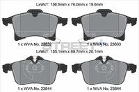 BremsbeläGe Chevrolet Meriva 1.8 (75) Bj. 02/02–07/12 Kw 75 PS 102 - Pagid Racin