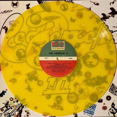 Led Zeppelin III - LP - Yellow Color Vinyl - 2008 - Atlantic SD 42036 - Israel