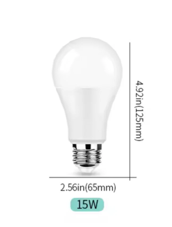 10 Lampadine Lampada Led E27 da 15W Luce Fredda 6500K Globo Risparmio Resa 100w - Immagine 2 di 2