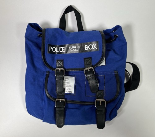 Doctor Who Tardis Public Call Blue Police Box Backpack Knapsack Cosplay Bag