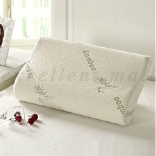 1/2x Pack 60X40cm Luxury Bamboo Memory Foam Fabric Fibre Cover Contour Pillow