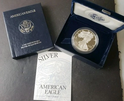 1996 P Proof $1 American Silver Eagle Dollar