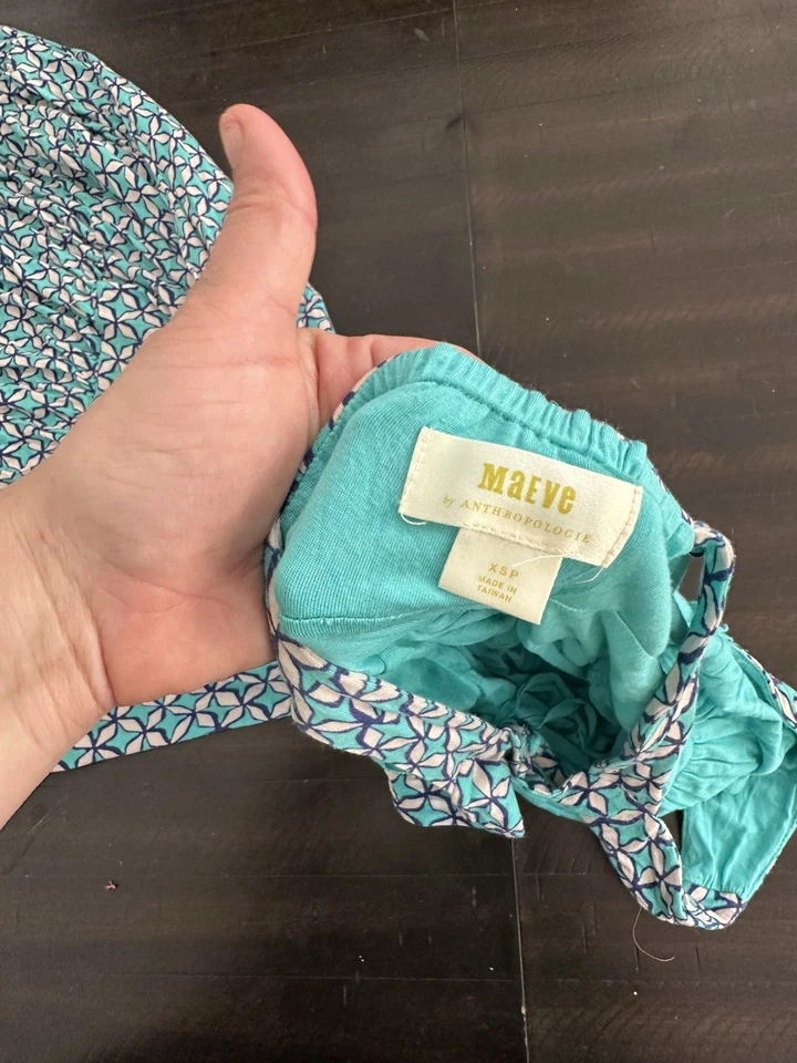 Maeve от Anthropologie бирюзовый Luella вязаный макси сарафан размер XS - Изображение 4 из 4