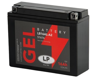 Batterie LANDPORT Gel LB16AL-A2 12V 16 Ah Ersatz, Akku, Batterie, Motorrad Moped