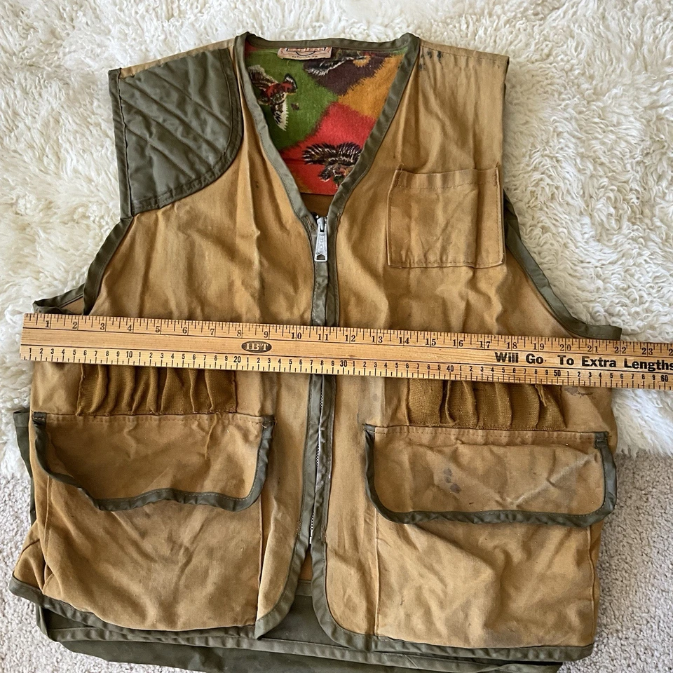 Vintage 1950s 1960s Saf-T-Bak Hunting Vest Ducks  RARE - Image 3 of 4