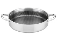 Servierpfanne 28Cm Edelstahl Antihaft Kratzfest Induktion Pfas-Frei 3,6L