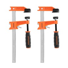6" Bar Clamp Set 2pack Steel F Clamp Light Duty 300 Lbs Load Limited For Woodwor