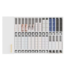 Hair Color Organizer Rack, Salon Hair Color Tube Storage Cabinet with Shelves
