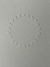 Circle Frame Embossing Folder Cuttlebug Provo Craft Card Making Scrapbooking