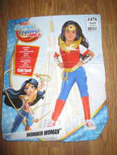 Girls DC SUPER HERO WONDER WOMAN HALLOWEEN COSTUME S Sm 4 - 6