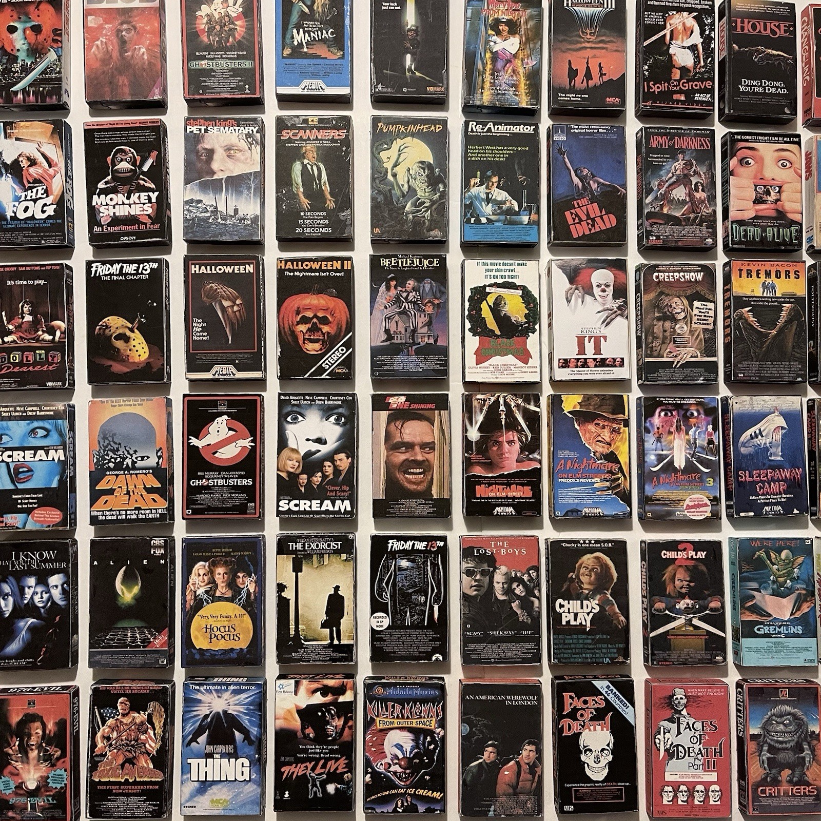 Retro 3D Horror Movies Mini VHS Refrigerator Magnets