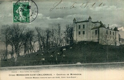 Karte PUISSEGUIN Château de Monbadon in Monbadon Saint Emilionnais