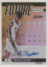 2019 Absolute Memorabilia Future Signatures Level 1 15/49 Nic Claxton Auto 4i1