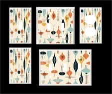 MID CENTURY MODERN #1   LIGHT SWITCH COVER PLATE