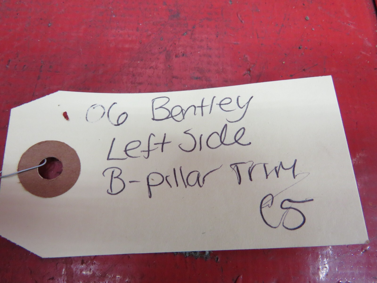 2006 BENTLEY FLYING SPUR LEFT SIDE B-PILLAR TRIM