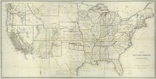 1866 Map of The United States