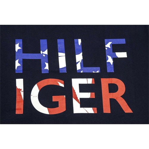 New Men's Tommy Hilfiger Printed Crew Neck T-shirt - Picture 3 of 4