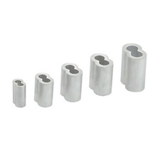 1-12mm Aluminium 8-Shaped Ferrules Wire Rope Stainless Rigging Crimping Sleeve