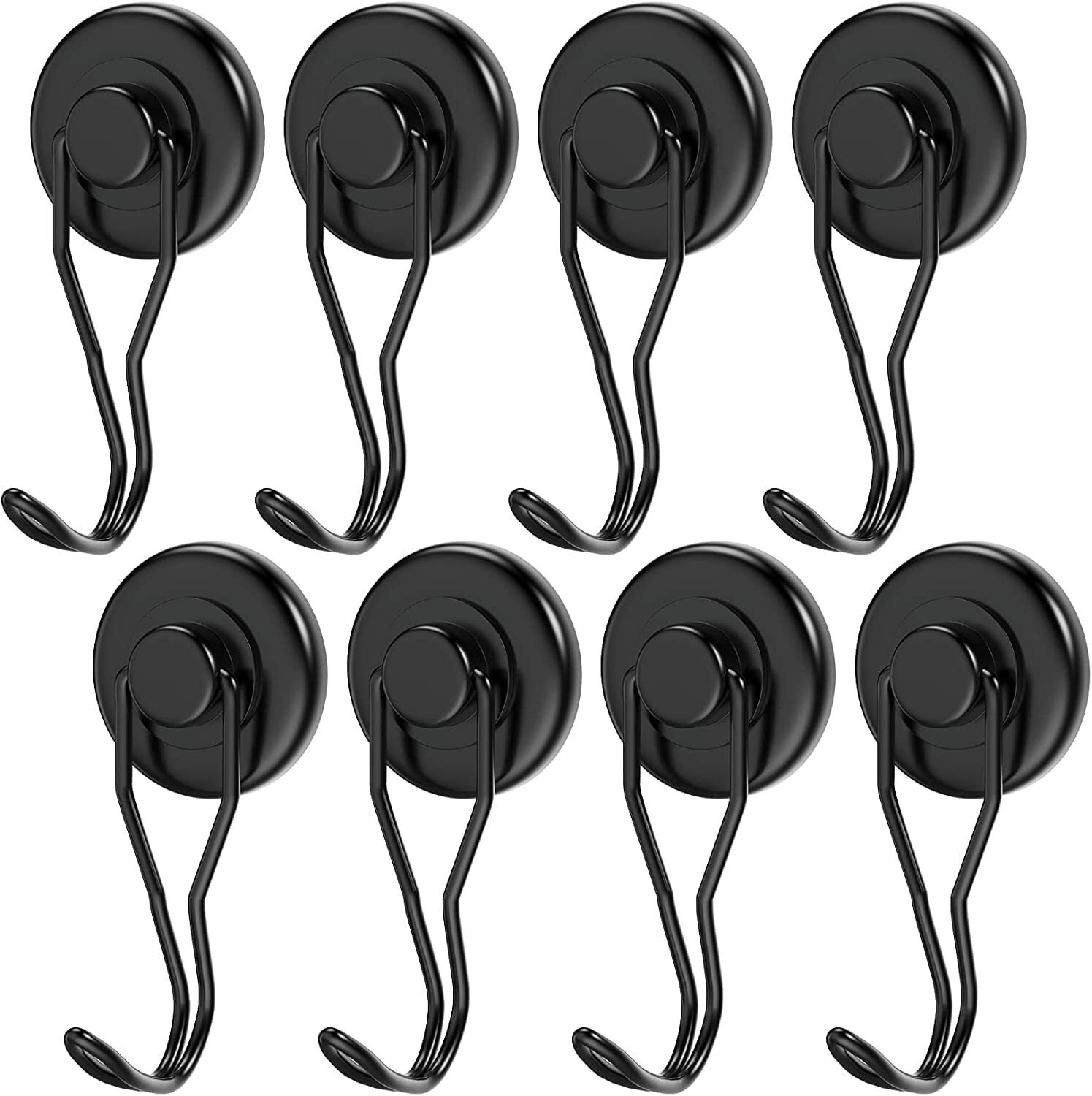 Grtard Set 8 Ganci Magnetici Design Industriale 45,4kg Acciaio