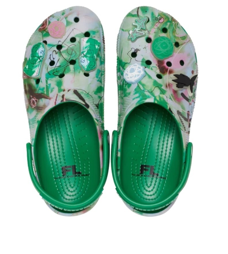 Futura Laboratories x Crocs Classic Clog Green Size 10 