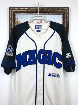 Vintage 90's Starter Orlando Magic Baseball NBA Jersey Mens Spell