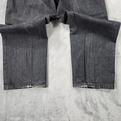 Vintage Mekka USA Herren Jeans bestickt blau Größe 38x32 Wide Leg Y2K Baggy - Bild 10 von 15