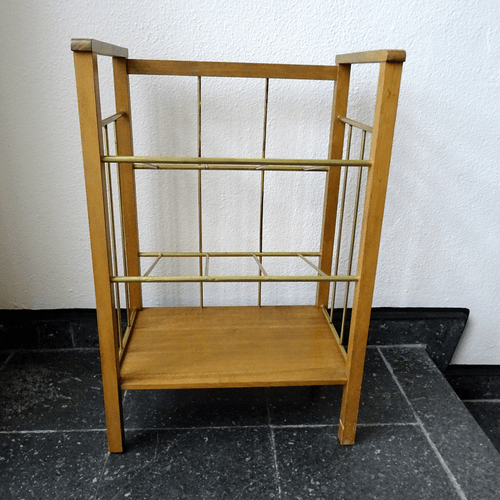 BAUHAUS Holz Regal, Zeitschriften, Akten, Magazine Rack, Germany 🔴Art Deco 1930 - 第 4/12 張圖片