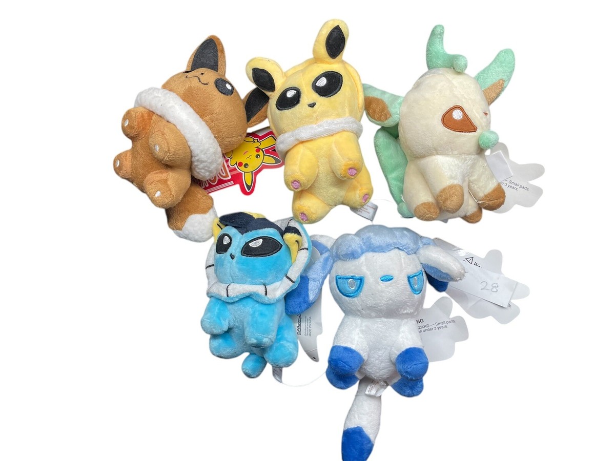 2013 Pokemon Center Poke Doll Eevee Evolutions Game Freak Plush 5