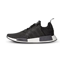 [B79758] Mens Adidas Originals NMD_R1 Running Sneaker - Black Carbon White