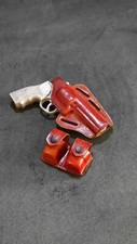 Funda de cuero para panqueques K03003 y bolsa de cargador de velocidad doble 357 Magnum y similares