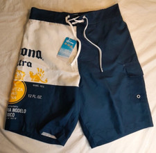 Corona Swim Trunks New with Tags, Inside Coin Pocket Elastic Waist Tie Front