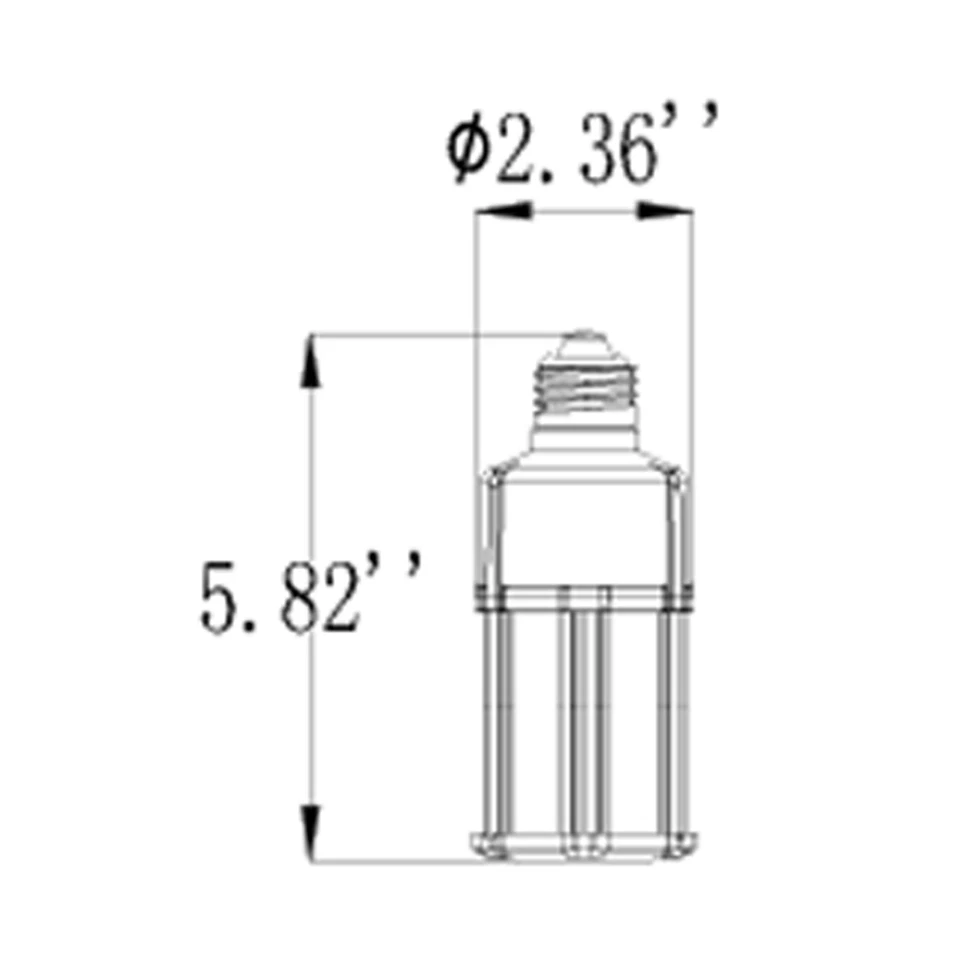Halco ProLED 82362 HID18-CS-E26-LED 18 vatios LED mazorca de maíz sintonizable blanco E26 Foto 2 de 2