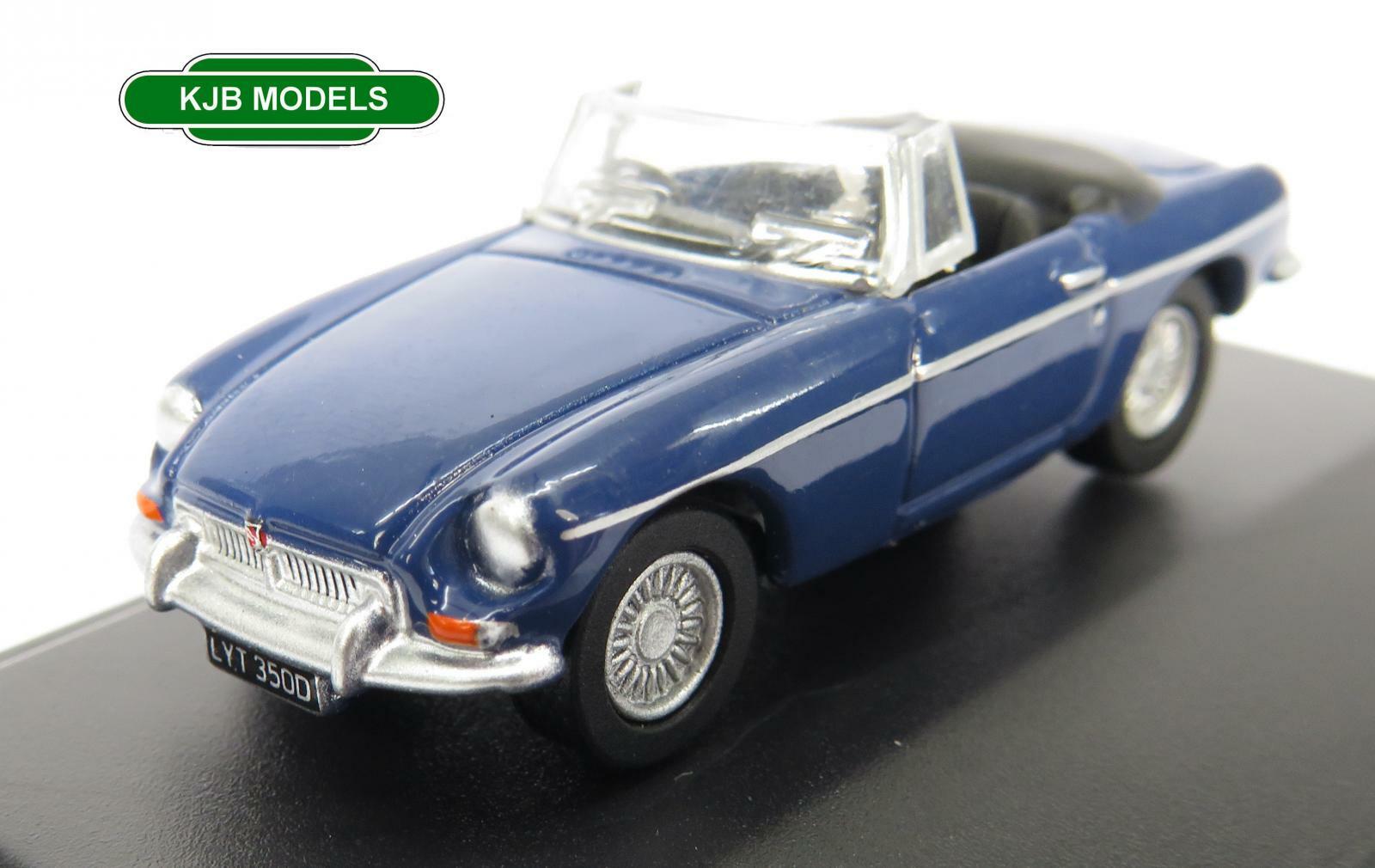BNIB OO GAUGE OXFORD DIECAST 1:76 76MGB008 MGB ROADSTER MINERAL BLUE CAR