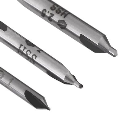 4Pcs Portable 1/2/2.5/5mm 60 Degree HSS Center Drill Bits Centering Drills Set