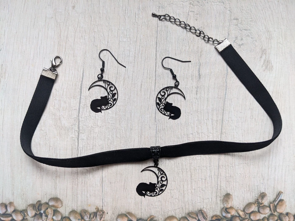 Set "Schwarze Katze"