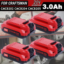 1-4PACK For CRAFTSMAN CMCB204 20V 3.0Ah Battery V20 20 Volts Lithium-ion Battery