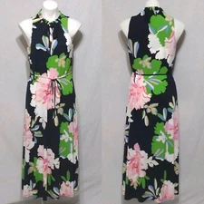 NWT Tommy Hilfiger Small Sleeveless Big Floral Dress Spring Summer Garden Party