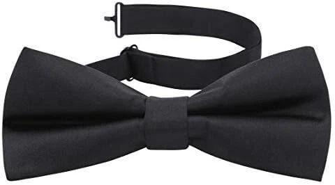 Men's Classic Formal 100% Wool Black Backless Tuxedo Vest Includes Bow Tie - Image 3 of 4