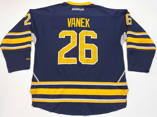Reebok Premier Buffalo Sabres VANEK #26 NHL Hockey Jersey XL Navy Blue Sewn - Picture 4 of 12
