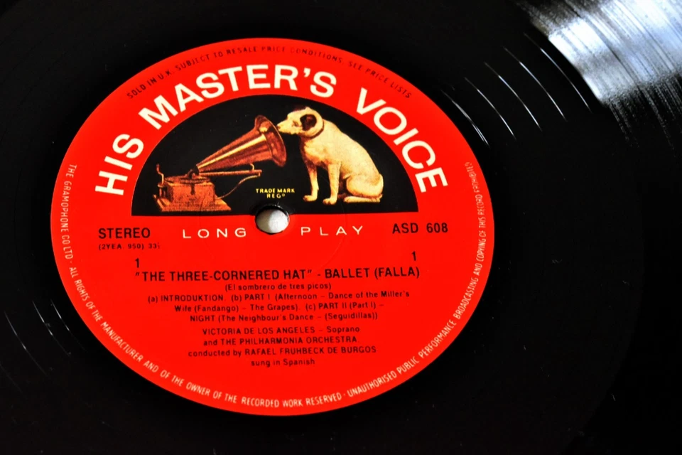 AUDIOPHILE TAS LIST ALTO-EMI ASD 608 FALLA 3 Cornered Hat DE BURGOS 180g No. 884 - Image 4 of 4