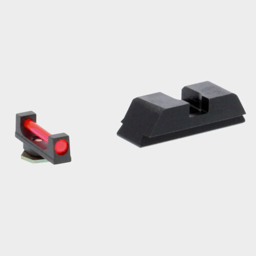 Ameriglo Red Fiber Front/Black Rear Sight Set For Glock 42/43/43X 